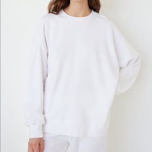TNA Airy Fleece Boyfriend Crew Sweatshirt
